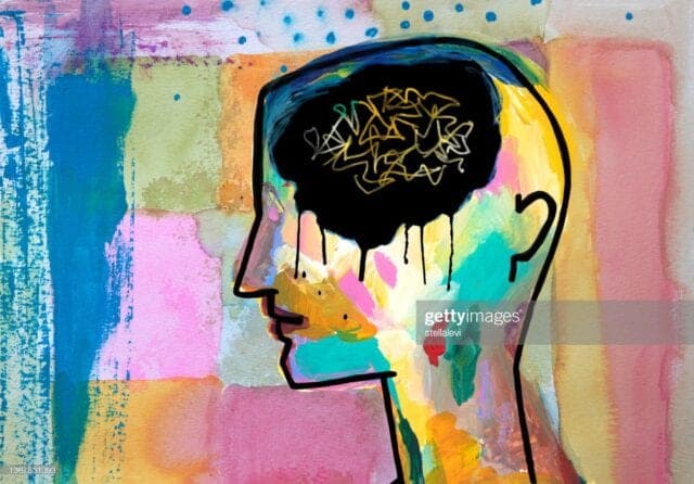watercolor and mixed media.